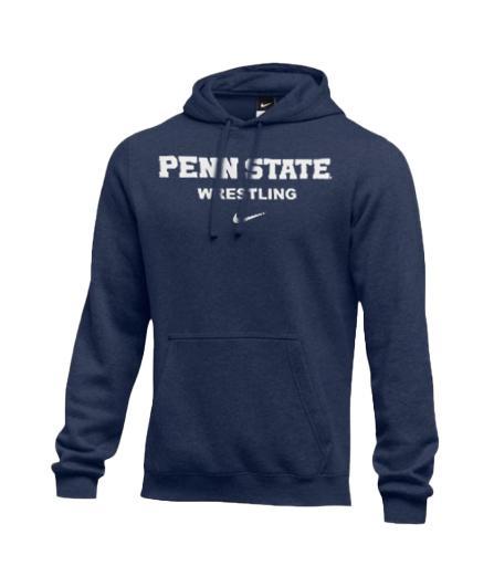 Penn State Nike Men's Wrestling Wordmark Hooded Sweatshirt