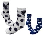 Penn State Polka Dot Fuzzy Socks