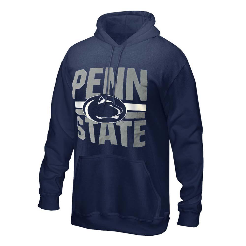 Penn State Nittany Lion Stripe Hooded Sweatshirt | Mens > HOODIES > SCREEN  PRINTED
