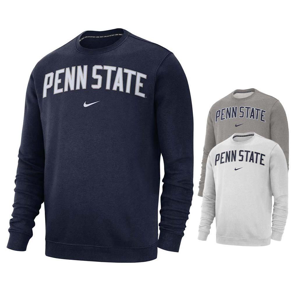 Penn State Nike Men's Club Crew Sweatshirt | Mens > CREWS > SCREEN PRINTED