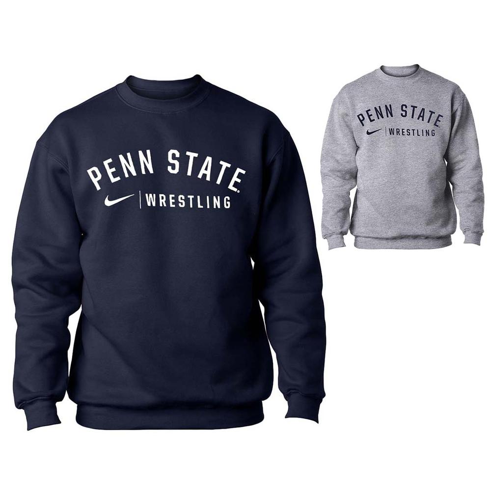 Penn State Nike Men's Wrestling Crew Sweatshirt | Mens > CREWS > SCREEN  PRINTED