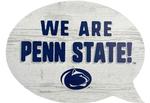 Penn State Wooden Word Bubble 