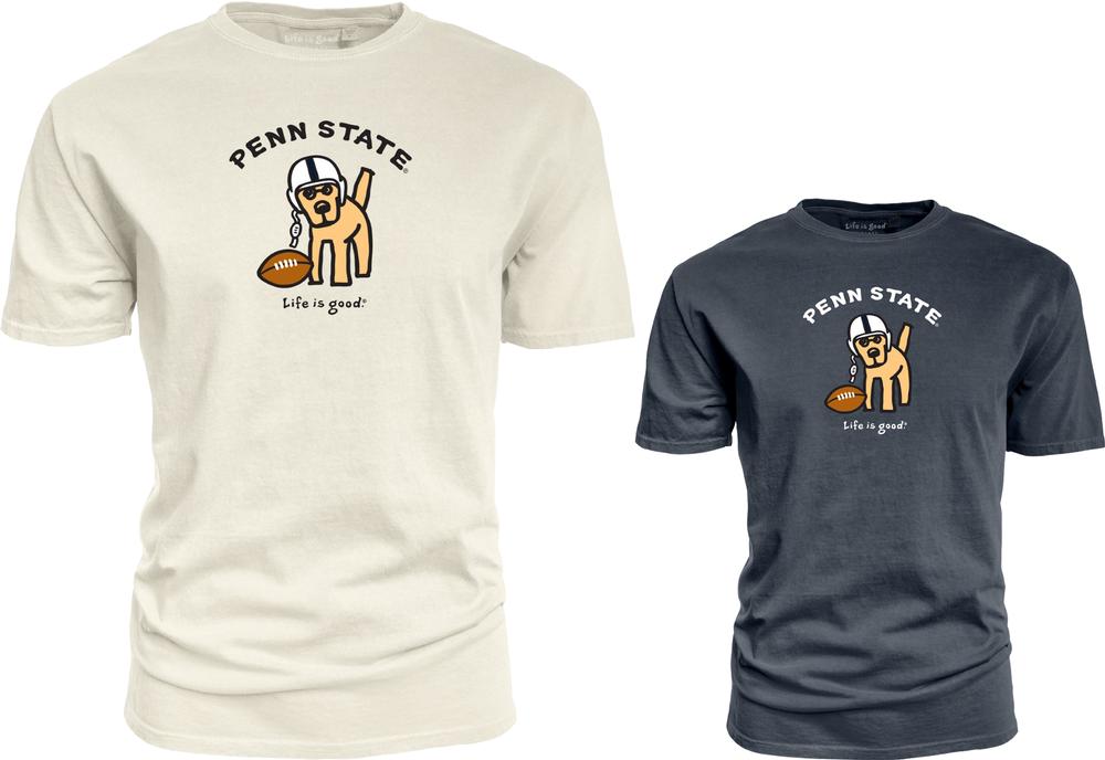 Penn State Life is Good Football Dog T-Shirt | Tshirts > ADULT > SHORT  SLEEVE