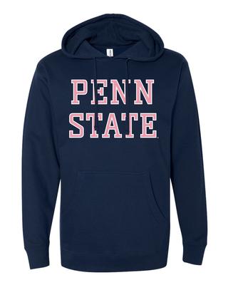 Penn State Block Pink Ink Hooded Sweatshirt | Mens > HOODIES > SCREEN  PRINTED