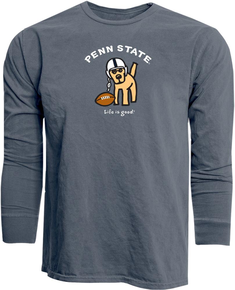 Penn State Life is Good Football Dog Long Sleeve T-Shirt | Tshirts > ADULT  > LONG SLEEVE
