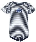 Penn State Infant Striped Short Sleeve Bodysuit 