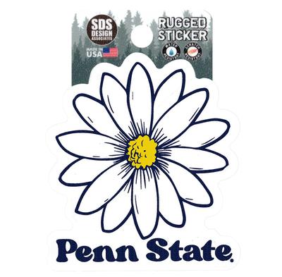 Penn State Rugged Daisy Sticker  Souvenirs > STICKERS and DECALS