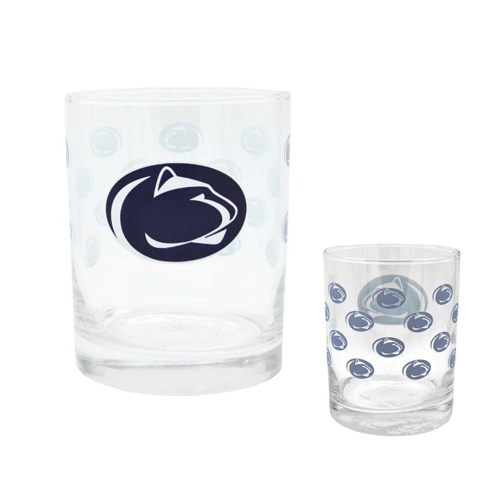 Penn State 14oz Satin Etched Rocks Glass | Souvenirs > DRINKABLES >  GLASSWARE