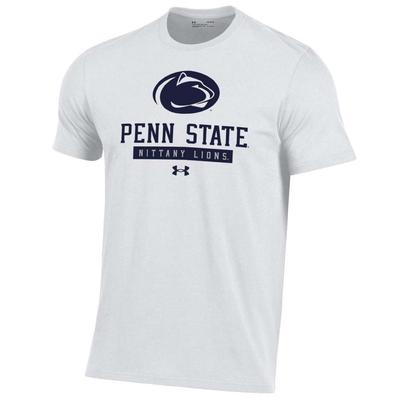 Penn State Under Armour Logo Block T-Shirt WHITE