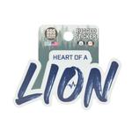 Penn State Heart Of A Lion Rugged Sticker
