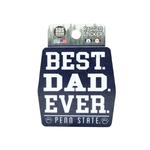 Penn State Best Dad Ever Rugged Sticker NAVYWHITE