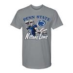 Penn State Abstract Football Player T-Shirt GRANITE