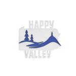 Happy Valley 2-Layer Cutout 3D Magnet WHITENAVY
