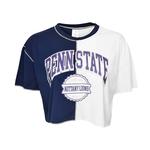 Penn State Women's Colorblock Laurels Cropped T-Shirt