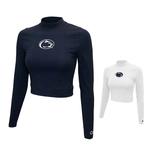 Penn State Women's Mock Neck Cropped Long Sleeve