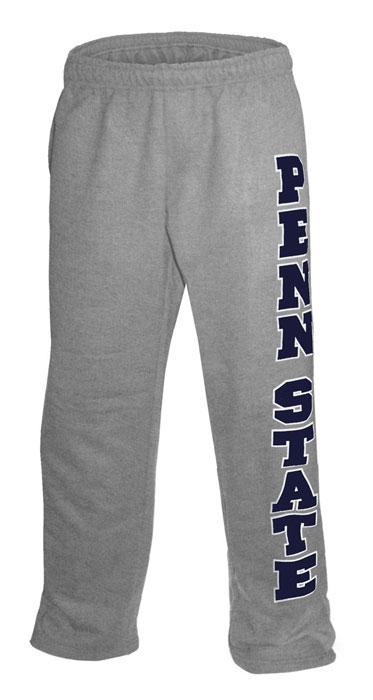 sweatpants with writing down the leg