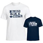 Penn State I Bleed Blue & White T-shirt