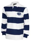 Penn State Rugby Striped Adult Long Sleeve Polo